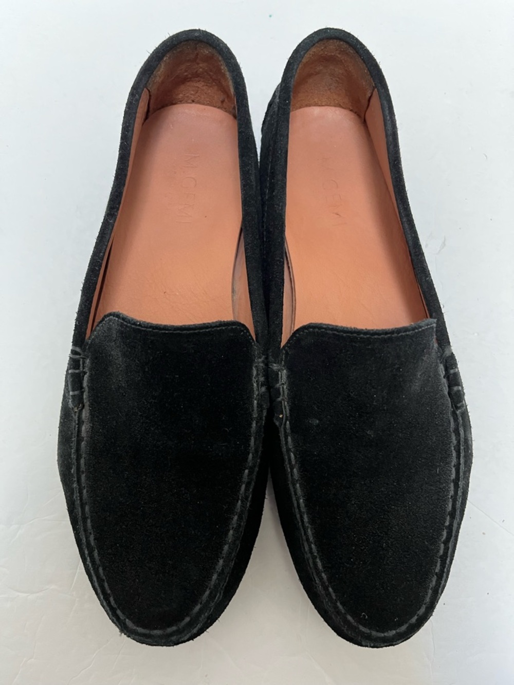 M.Gemi The Felize Women's Suede Driving Loafers Black Size EU 39/US8.5 Italy